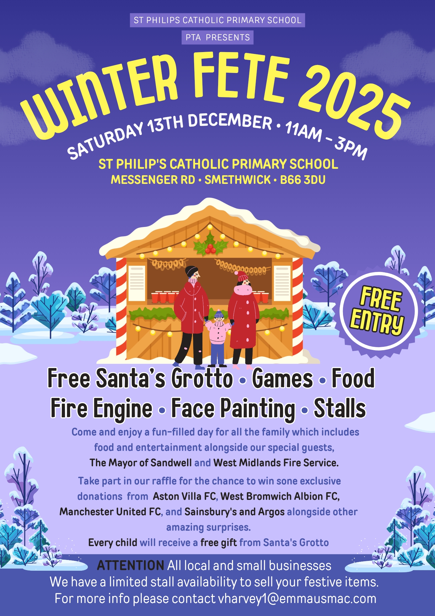St Philip's Catholic Primary School Winter Fete 2025